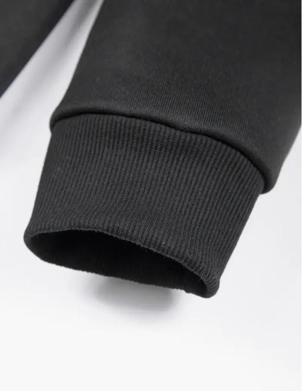 Men's Fleece Plane Zipper Track Suit_2 Pcs