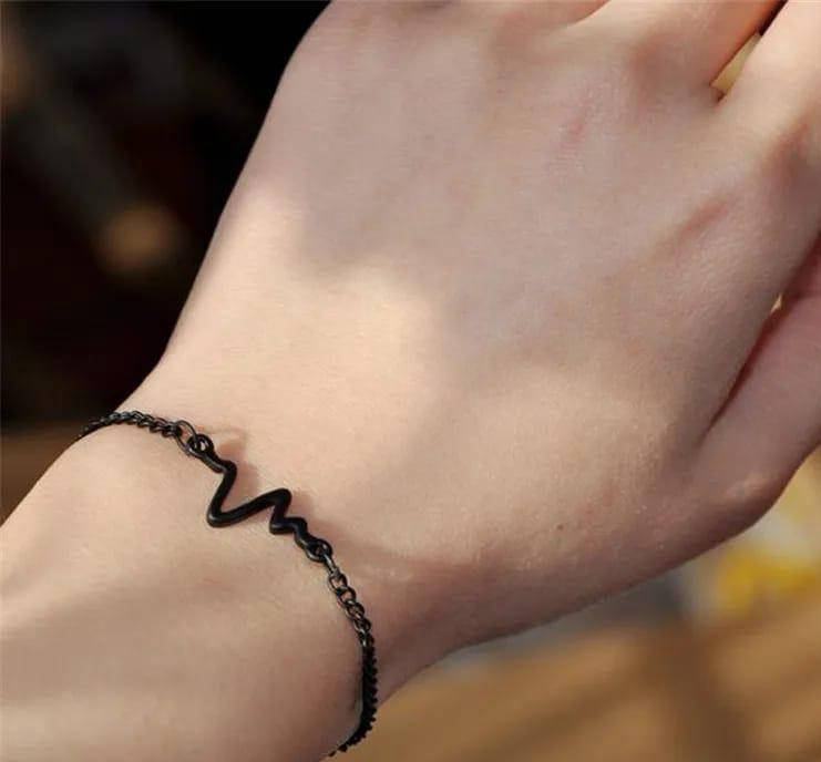 1 Pc Allow Silver And Black Plated Uni-Six Heart Beat