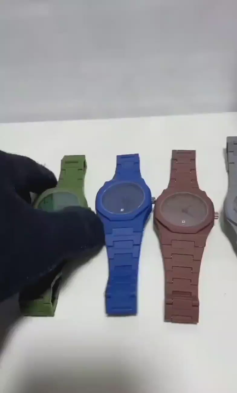 Stylish malti colour Men's Quartz Watch 1 pc